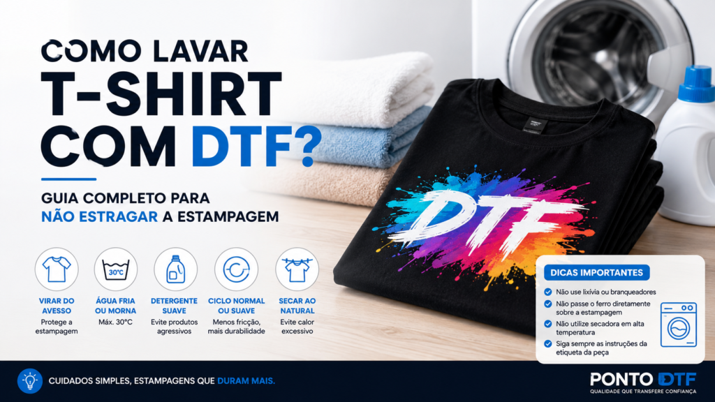 Aprenda cómo lavar una camiseta con DTF sin dañar la estampación. Descubra la temperatura ideal, detergentes, secado y cuidados para aumentar la durabilidad.